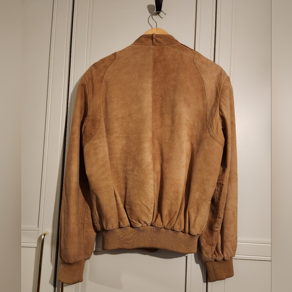 Men's Bruce Willis Inspired Vintage Tan Seude Jacket - Picture 7 of 8